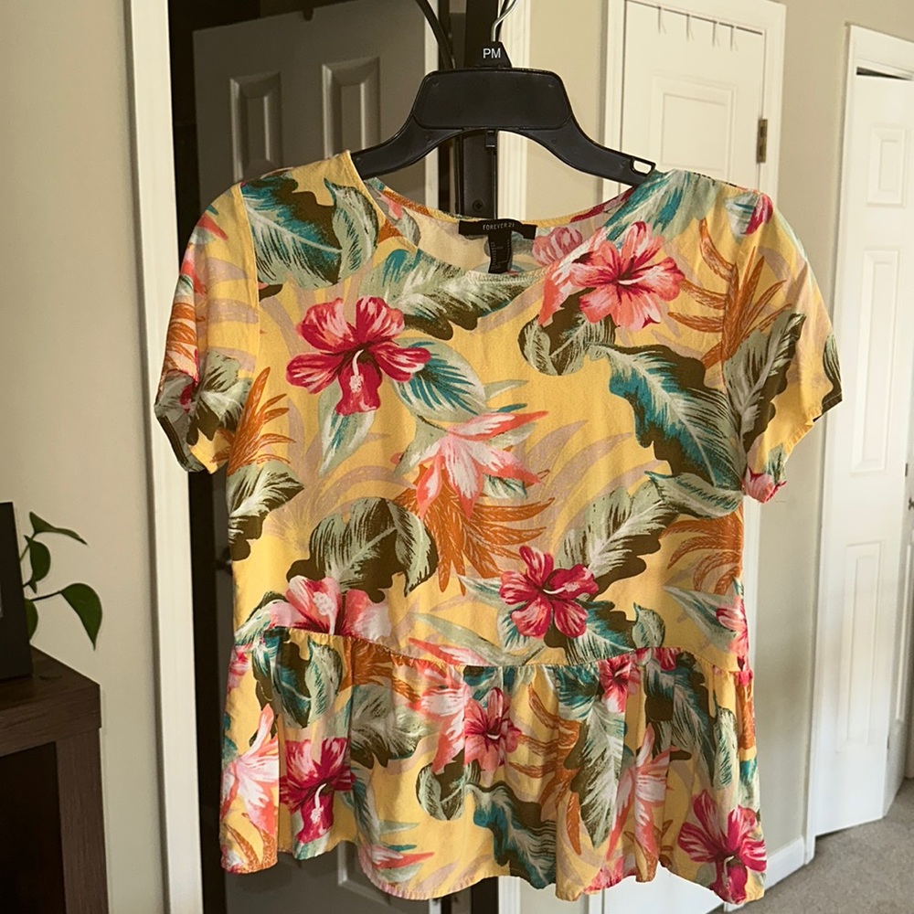 Floral Peplum Top